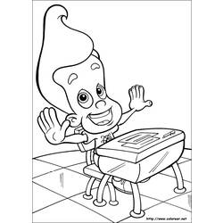 Coloring page: Jimmy Neutron (Cartoons) #49071 - Printable coloring pages