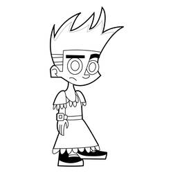 Coloring page: Johnny Test (Cartoons) #34999 - Printable coloring pages
