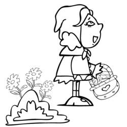 Coloring page: Little Red Riding Hood (Cartoons) #49284 - Free Printable Coloring Pages