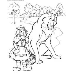 Coloring page: Little Red Riding Hood (Cartoons) #49317 - Printable coloring pages