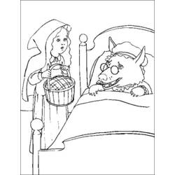 Coloring page: Little Red Riding Hood (Cartoons) #49365 - Printable coloring pages