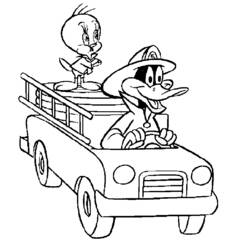 Coloring page: Looney Tunes (Cartoons) #39140 - Free Printable Coloring Pages