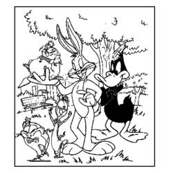 Coloring page: Looney Tunes (Cartoons) #39148 - Printable coloring pages