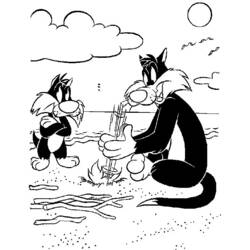 Coloring page: Looney Tunes (Cartoons) #39217 - Free Printable Coloring Pages