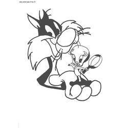 Coloring page: Looney Tunes (Cartoons) #39297 - Printable coloring pages