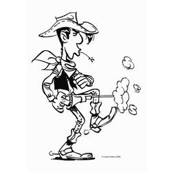 Coloring page: Lucky Luke (Cartoons) #25511 - Printable coloring pages
