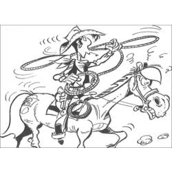 Coloring page: Lucky Luke (Cartoons) #25518 - Free Printable Coloring Pages