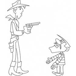 Coloring page: Lucky Luke (Cartoons) #25520 - Free Printable Coloring Pages