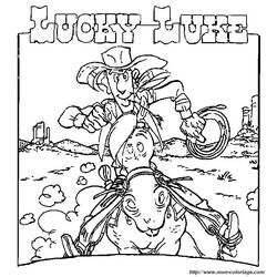 Coloring page: Lucky Luke (Cartoons) #25527 - Free Printable Coloring Pages