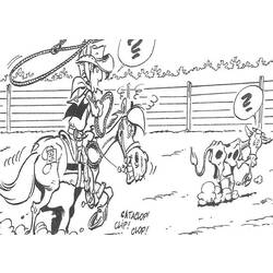 Coloring page: Lucky Luke (Cartoons) #25533 - Printable coloring pages