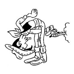 Coloring page: Lucky Luke (Cartoons) #25537 - Free Printable Coloring Pages