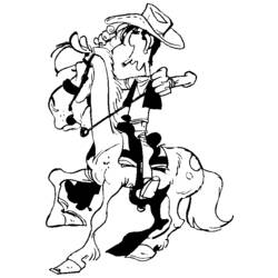 Coloring page: Lucky Luke (Cartoons) #25540 - Free Printable Coloring Pages