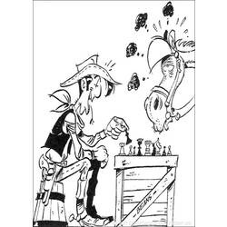 Coloring page: Lucky Luke (Cartoons) #25544 - Free Printable Coloring Pages