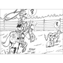 Coloring page: Lucky Luke (Cartoons) #25552 - Free Printable Coloring Pages