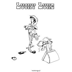 Coloring page: Lucky Luke (Cartoons) #25556 - Free Printable Coloring Pages