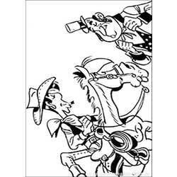 Coloring page: Lucky Luke (Cartoons) #25561 - Free Printable Coloring Pages