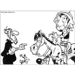 Coloring page: Lucky Luke (Cartoons) #25570 - Free Printable Coloring Pages