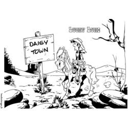 Coloring page: Lucky Luke (Cartoons) #25583 - Printable coloring pages