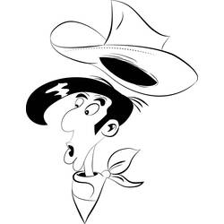 Coloring page: Lucky Luke (Cartoons) #25612 - Printable coloring pages