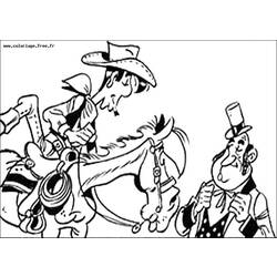 Coloring page: Lucky Luke (Cartoons) #25618 - Free Printable Coloring Pages