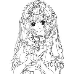 Coloring page: Mangas (Cartoons) #42560 - Printable coloring pages