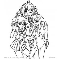 Coloring page: Mangas (Cartoons) #42588 - Printable coloring pages