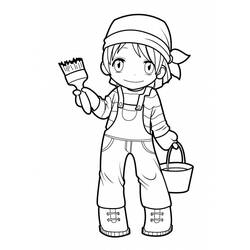 Coloring page: Mangas (Cartoons) #42604 - Free Printable Coloring Pages