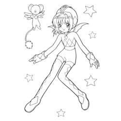 Coloring page: Mangas (Cartoons) #42650 - Free Printable Coloring Pages