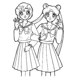 Coloring page: Mangas (Cartoons) #42666 - Free Printable Coloring Pages