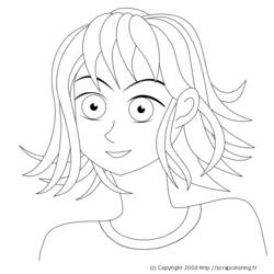 Coloring page: Mangas (Cartoons) #42670 - Free Printable Coloring Pages