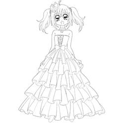 Coloring page: Mangas (Cartoons) #42671 - Free Printable Coloring Pages