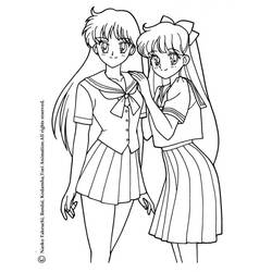 Coloring page: Mangas (Cartoons) #42678 - Free Printable Coloring Pages