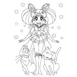 Coloring page: Mangas (Cartoons) #42831 - Free Printable Coloring Pages