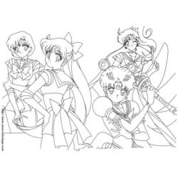 Coloring page: Mangas (Cartoons) #42845 - Free Printable Coloring Pages