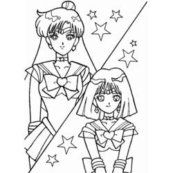 Coloring page: Mangas (Cartoons) #42950 - Free Printable Coloring Pages