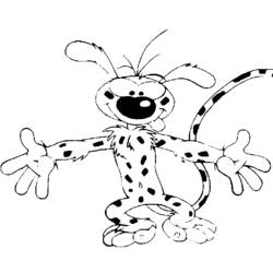 Coloring page: Marsupilami (Cartoons) #50085 - Printable coloring pages