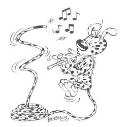 Coloring page: Marsupilami (Cartoons) #50093 - Printable coloring pages