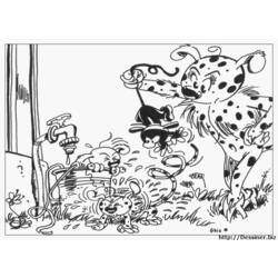 Coloring page: Marsupilami (Cartoons) #50096 - Printable coloring pages
