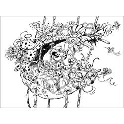 Coloring page: Marsupilami (Cartoons) #50100 - Printable coloring pages