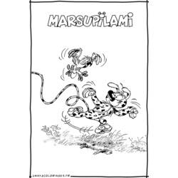 Coloring page: Marsupilami (Cartoons) #50111 - Free Printable Coloring Pages