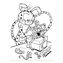 Coloring page: Marsupilami (Cartoons) #50122 - Printable coloring pages