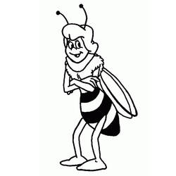Coloring page: Maya the bee (Cartoons) #28218 - Free Printable Coloring Pages