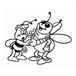 Coloring page: Maya the bee (Cartoons) #28226 - Free Printable Coloring Pages