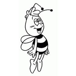 Coloring page: Maya the bee (Cartoons) #28228 - Printable coloring pages