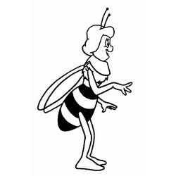 Coloring page: Maya the bee (Cartoons) #28230 - Free Printable Coloring Pages