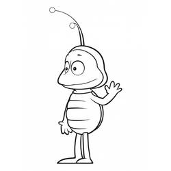 Coloring page: Maya the bee (Cartoons) #28232 - Printable coloring pages