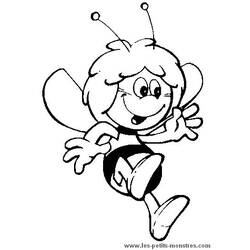 Coloring page: Maya the bee (Cartoons) #28238 - Free Printable Coloring Pages