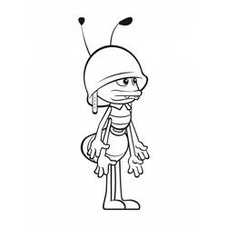 Coloring page: Maya the bee (Cartoons) #28241 - Free Printable Coloring Pages