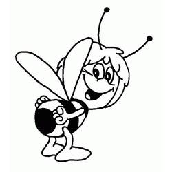 Coloring page: Maya the bee (Cartoons) #28244 - Free Printable Coloring Pages