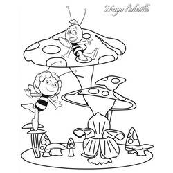 Coloring page: Maya the bee (Cartoons) #28249 - Printable coloring pages